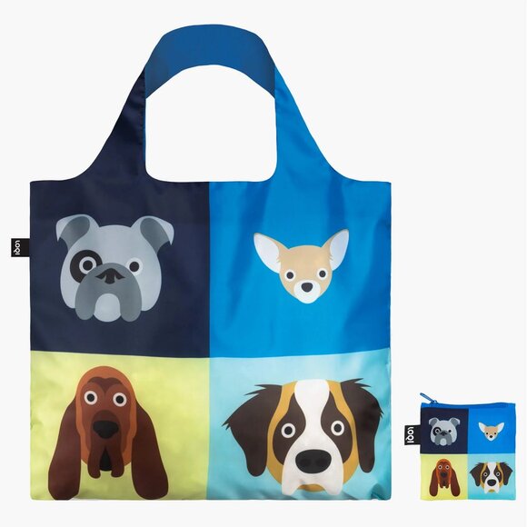 LOQI STEPHEN CHEETHAM Dogs Recycled Bag - Picture 3 of 3